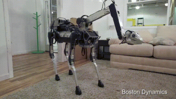 Boston Dynamics 推新型家用機器狗 SpotMini，踩到香蕉皮「犁田」還可自己爬起來！