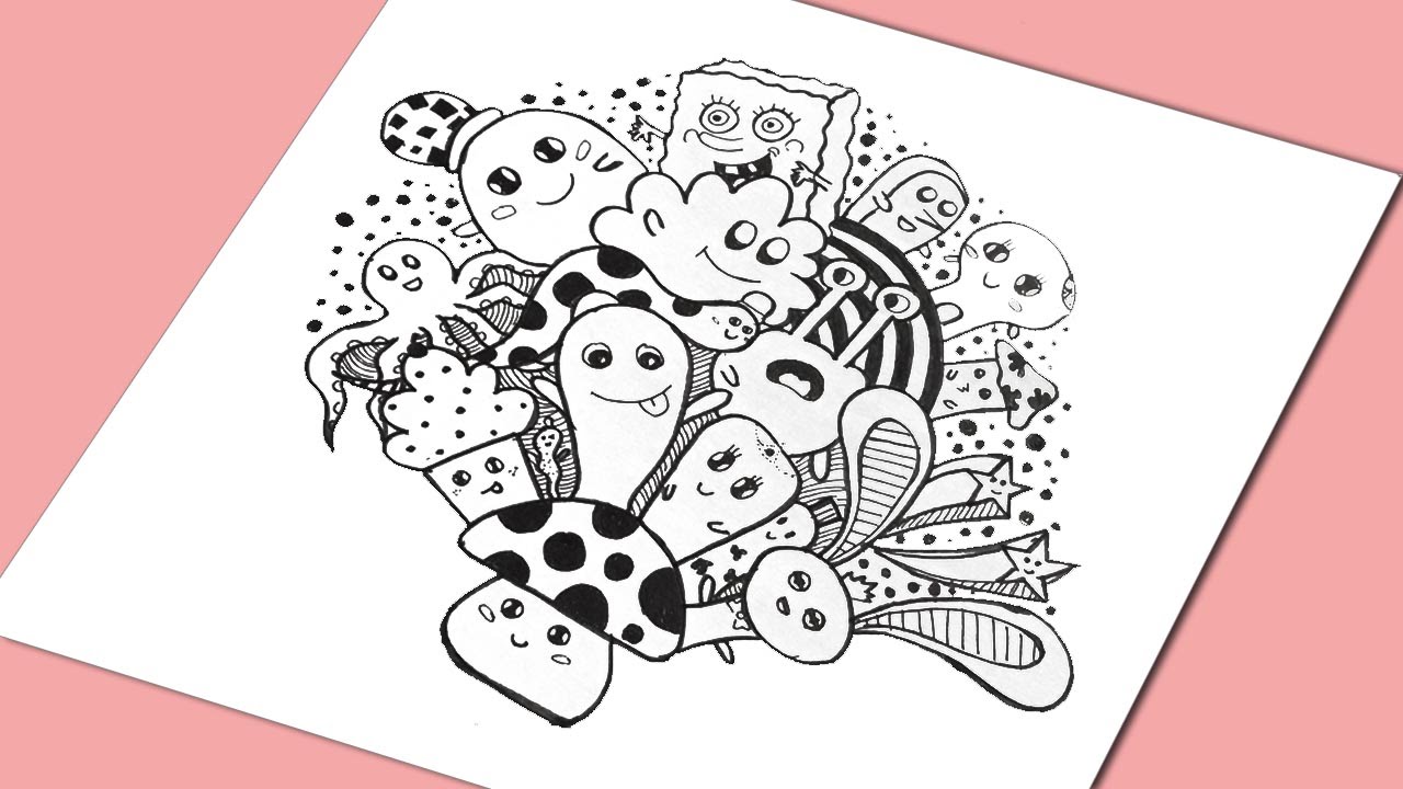 40 Contoh Gambar Doodle Art Simple Keren Mudah Ditiru Sederhana