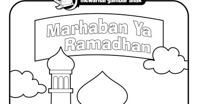 55+ Gambar Mewarnai Anak Ramadhan