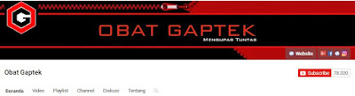 obat gaptek channel youtube