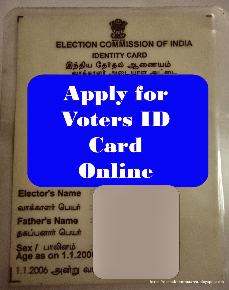 Apply for Voters ID Card Online | Namma Area..........