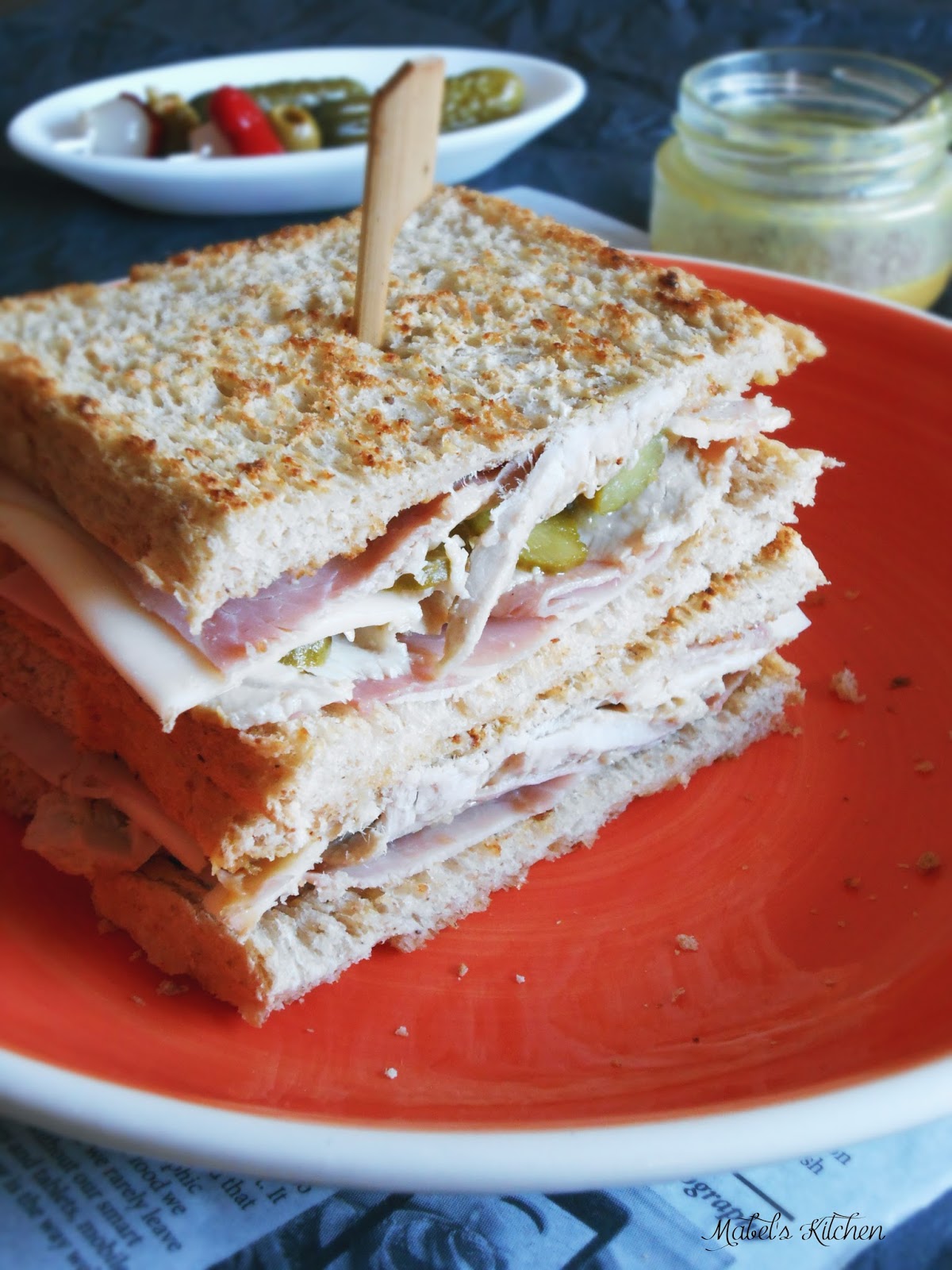 Empingao o Sandwich Cubano. Mabel's Kitchen