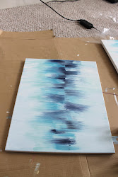 abstract diy easy acrylic painting paintings tutorial paint beard beauty heart background navy colors