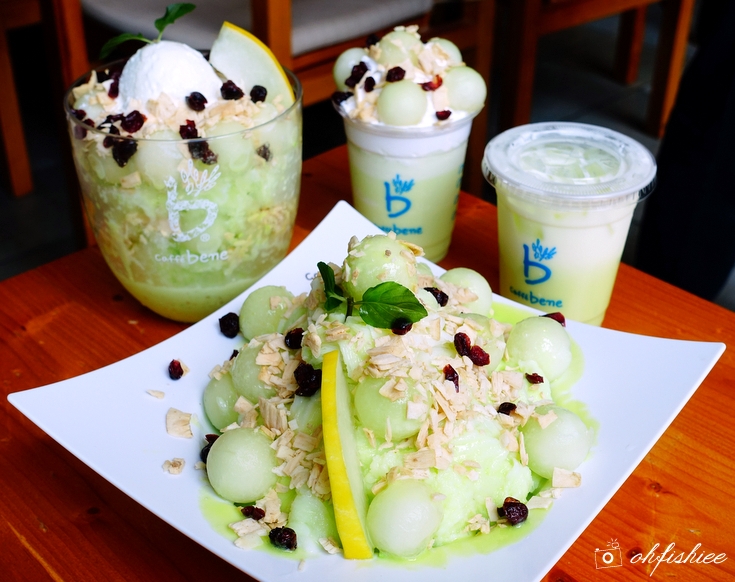 oh{FISH}iee [NEW Menu] Melon Desserts at Caffè Bene Korean Cafè