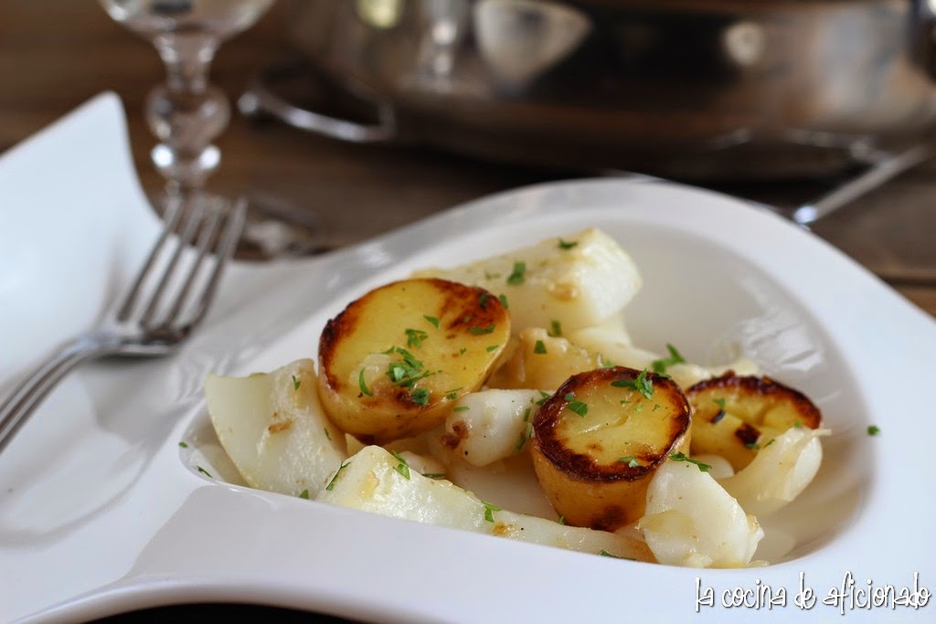 la cocina de aficionado: Sepia con patatas