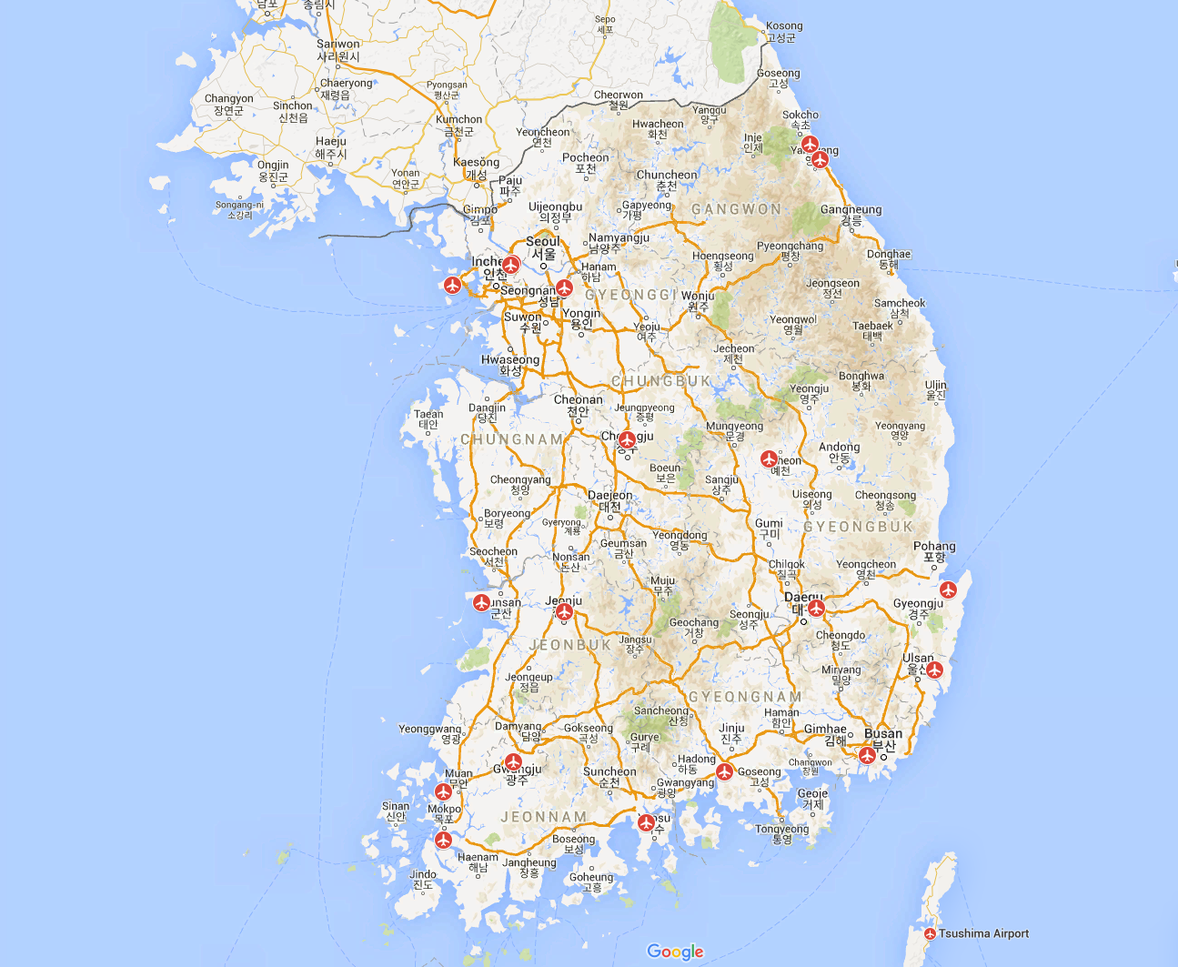 Airports South Korea Airports South Korea