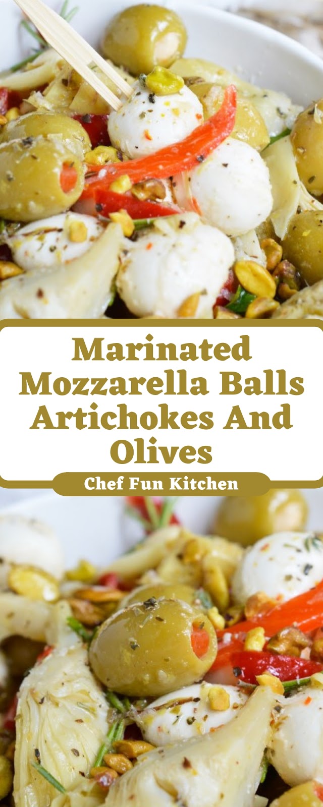 Marinated Mozzarella Balls, Artichokes And Olives