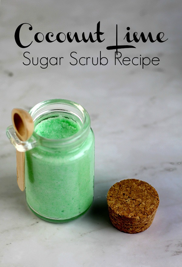 Coconut lime whipped sugar scrub recipe