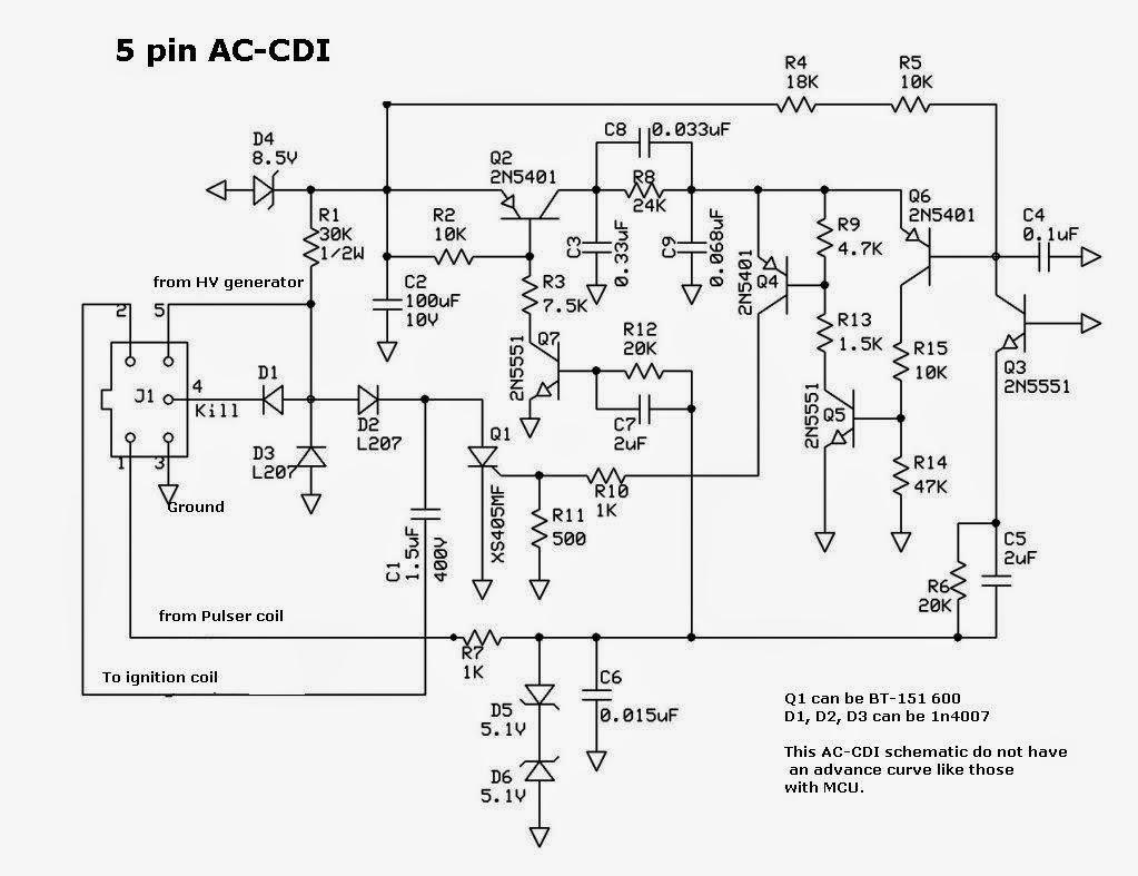 Warung Kuda Besi: Kumpulan skema cdi 5 pin cdi wiring diagram suzuki 