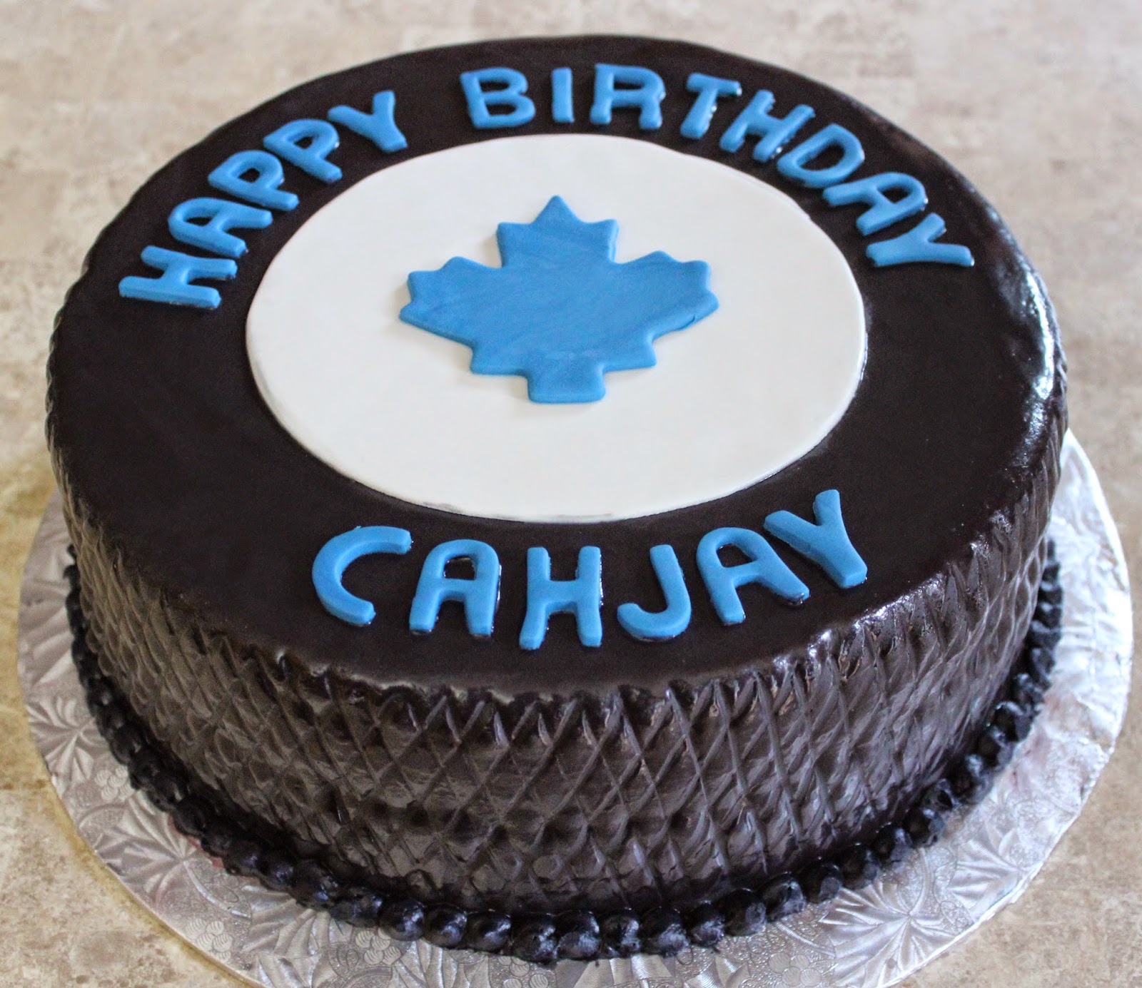 Love Dem Goodies HOCKEY PUCK CAKE