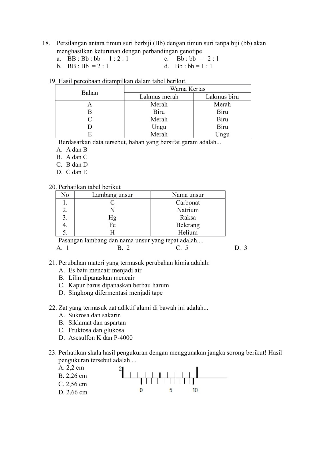 Latihan Soal Fisika Kelas 9