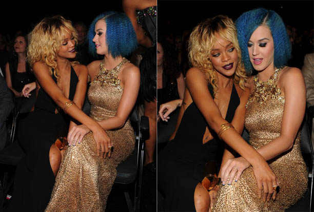 Katy Perry And Rihanna Go Full On Lesbo At The Grammys A K A