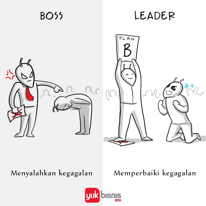 Karakter Boss VS Leader Pemimpin karakter-boss-vs-leader-pemimpin