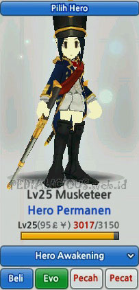 Musketeer Hero Evolution LostSaga Indonesia