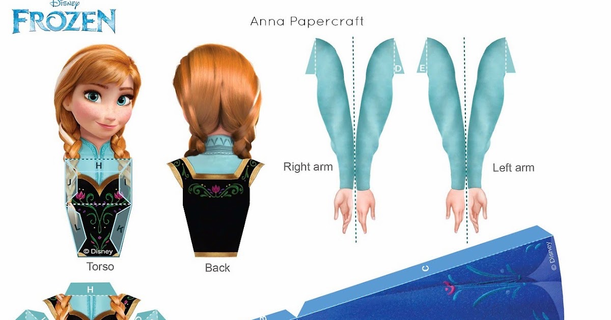Frozen: Free Printable 3D Paper Dolls. | Oh My Handicrafts!