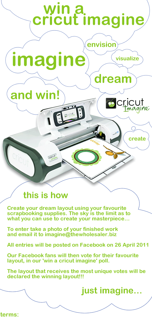 scrapbook studio Win a Cricut Imagine