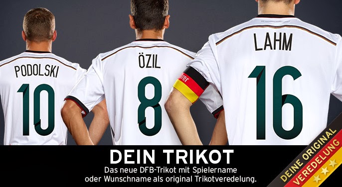 Football teams shirt and kits Font fix Germany World Cup 2014