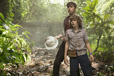 Nick Robinson and Ty Simpkins in Jurassic World
