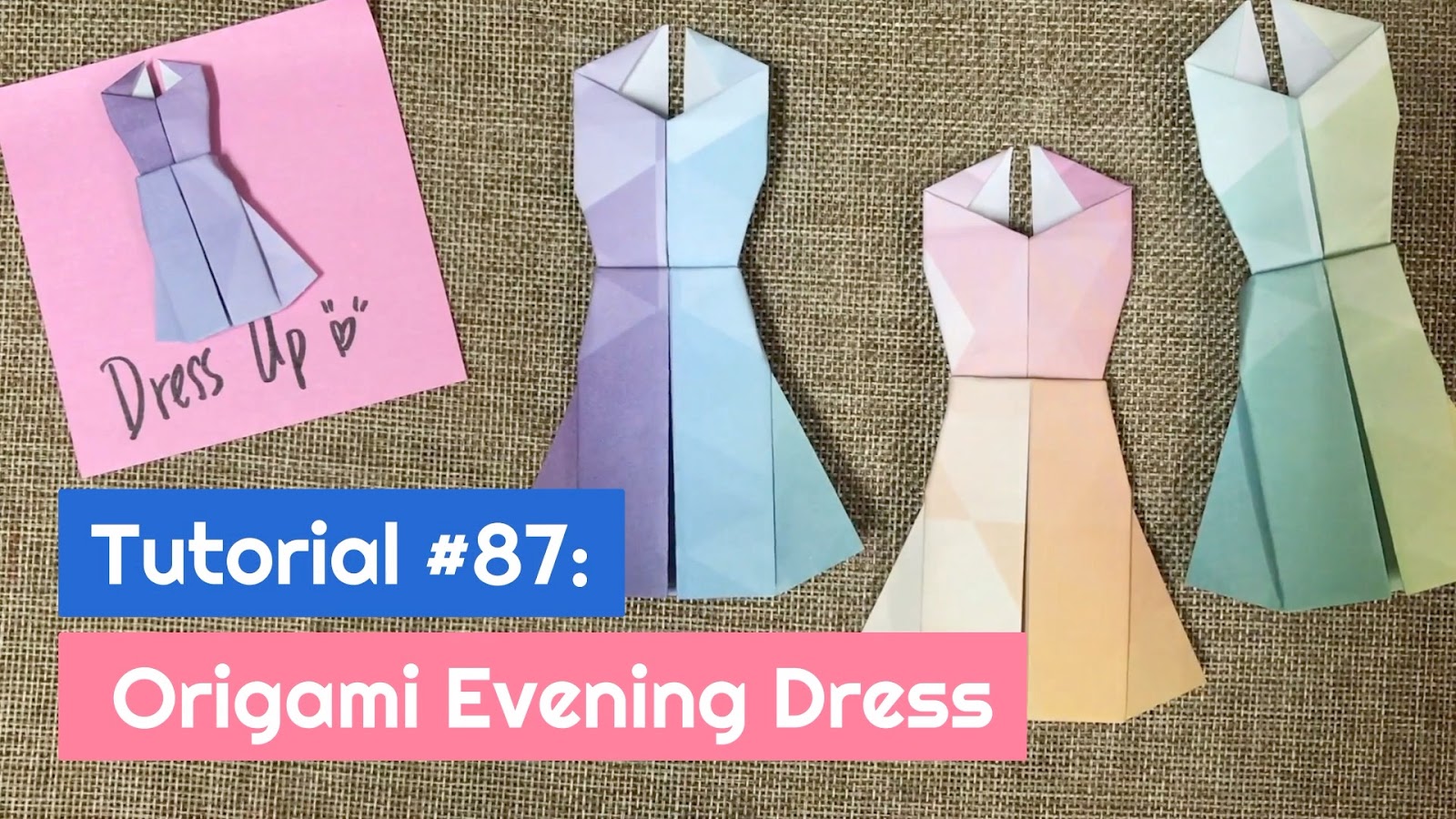 Cny packet bao pow Tutorial #87: Origami Evening Dress | The Idea King