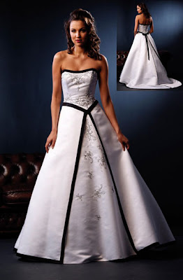 Black and White Wedding Dress Decoration Designs - Wedding Dress
