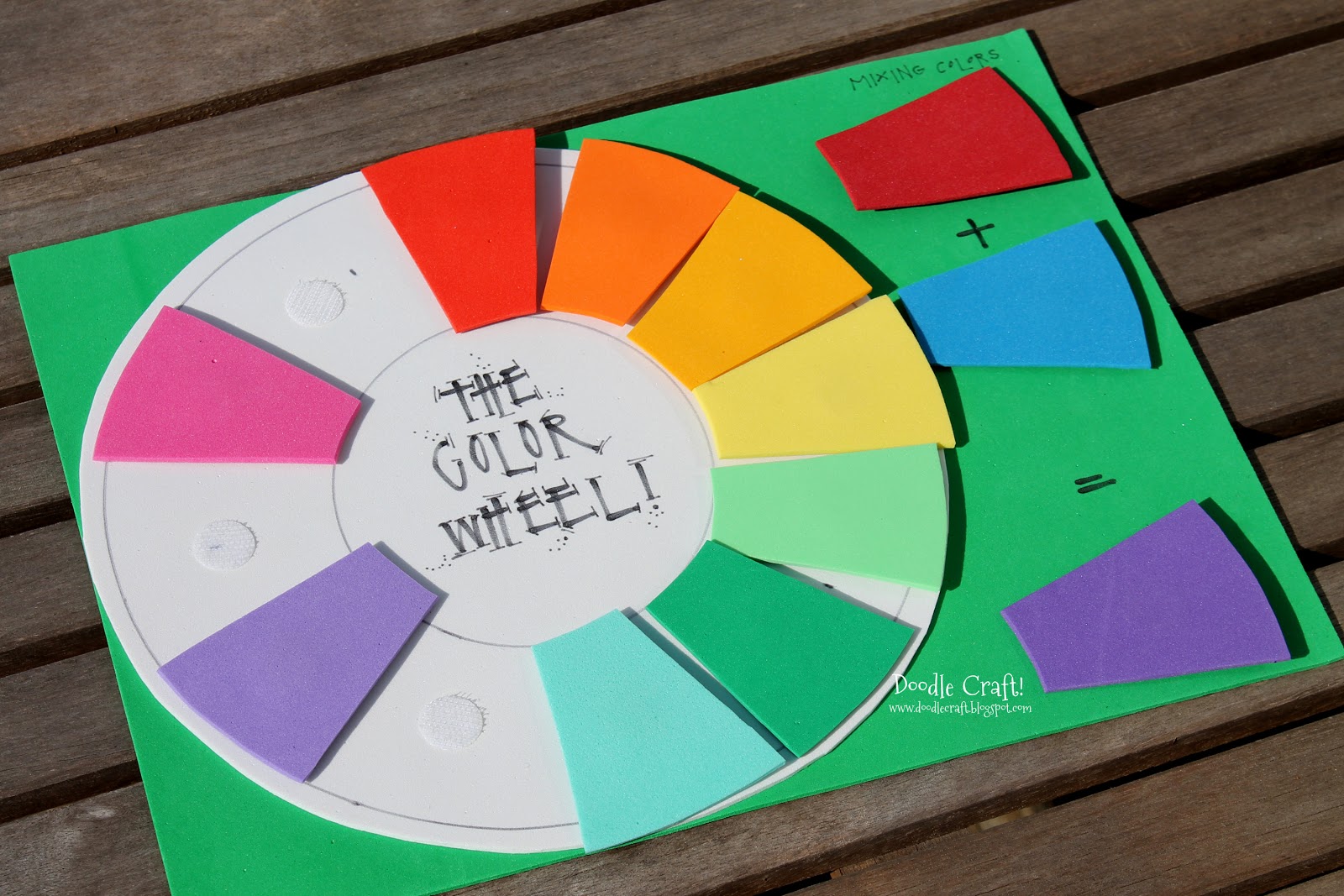 Fun Foam Color Wheel Teaching Aid!