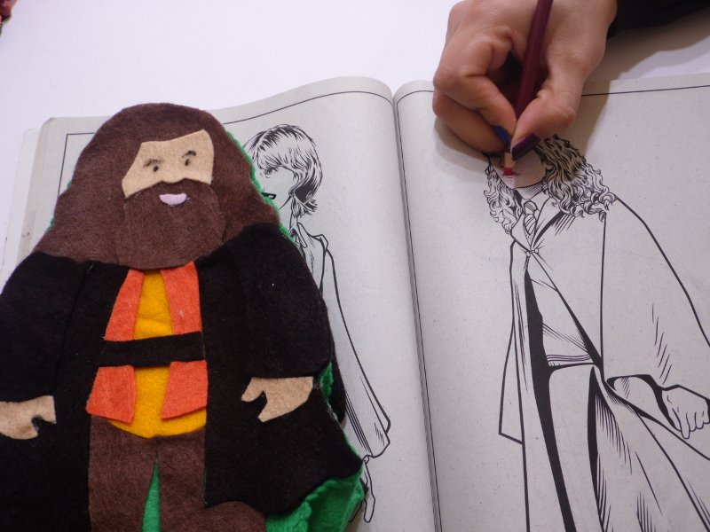Portalápices de fieltro - Hagrid