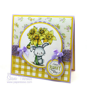 Di's Digistamps Daffodil Delivery Easter card, design by Paperesse.