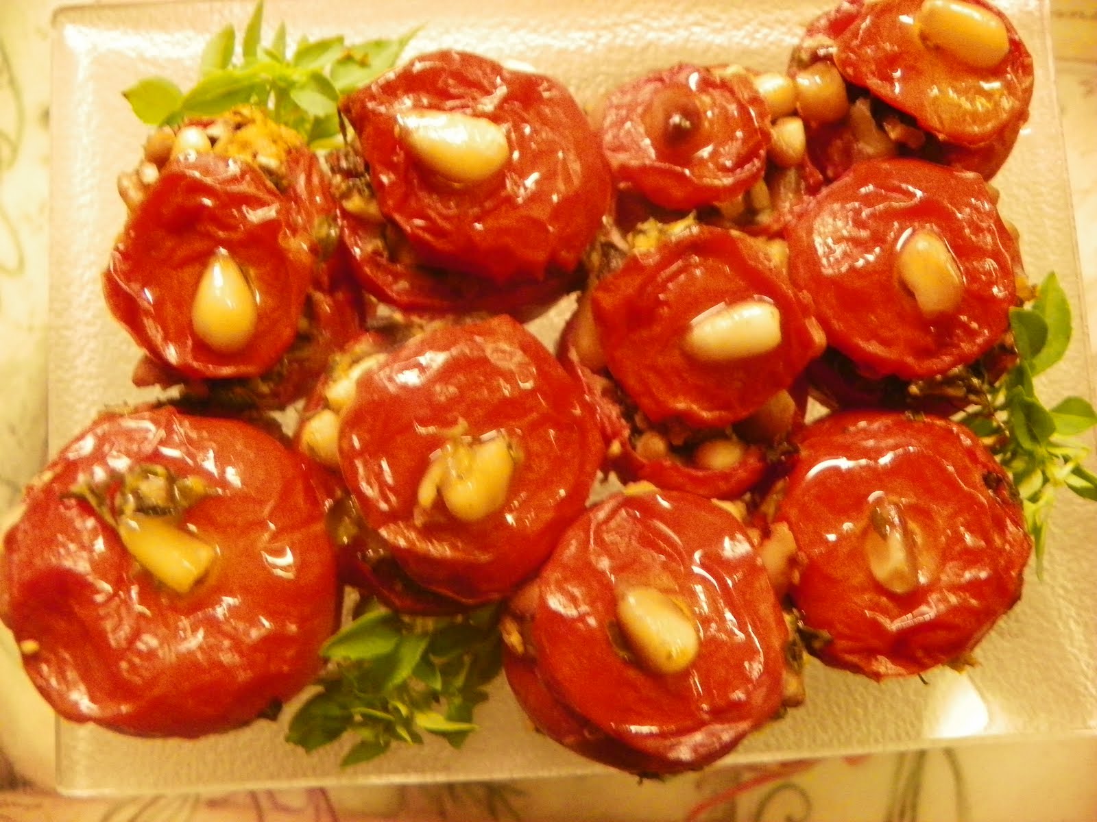 Juicy Foods Basil and Black Olive Stuffed Tomatoes
