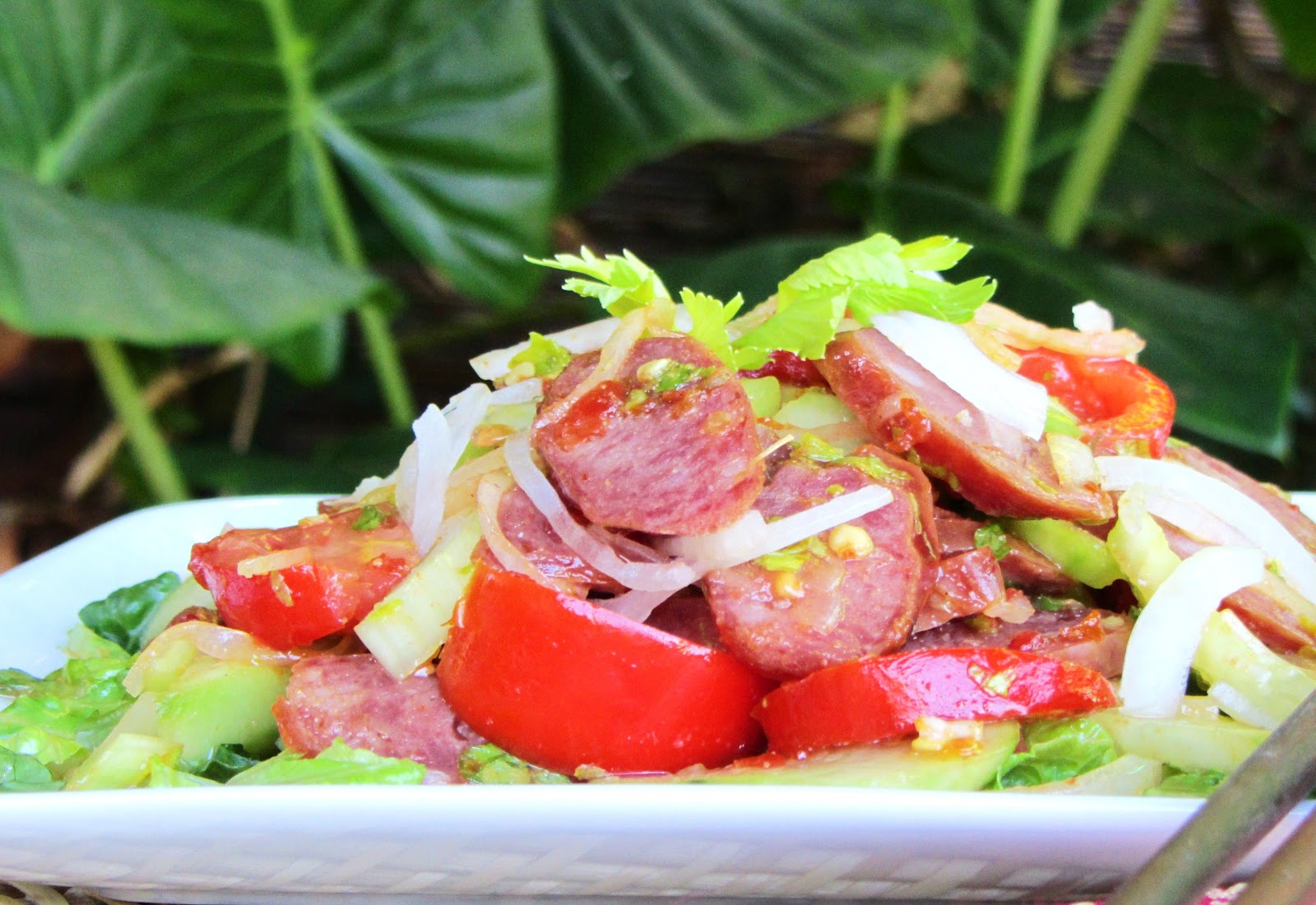 Let's eat......simple! YumKunChiang / Spicy Chinese Sausage Salad