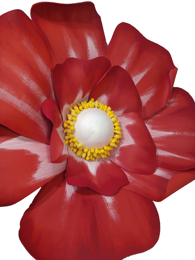 como hacer una flor en foami
