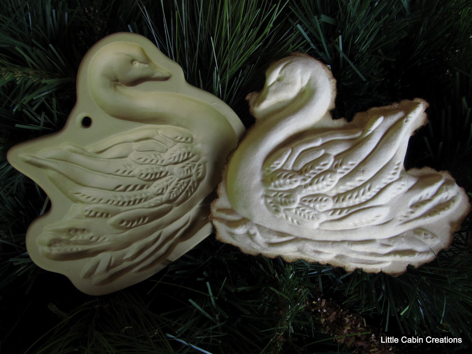 Brown Bag Cookie Art Wedding Birds Ceramic Mold
