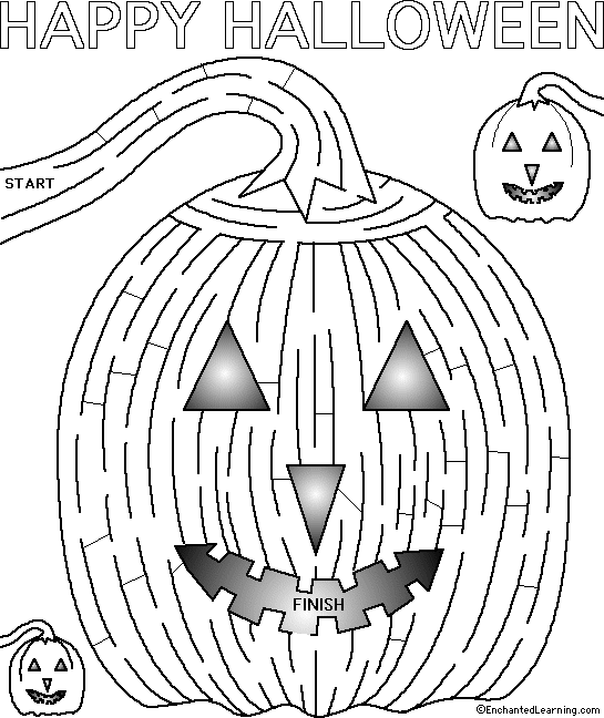 6 Halloween Maze Easy