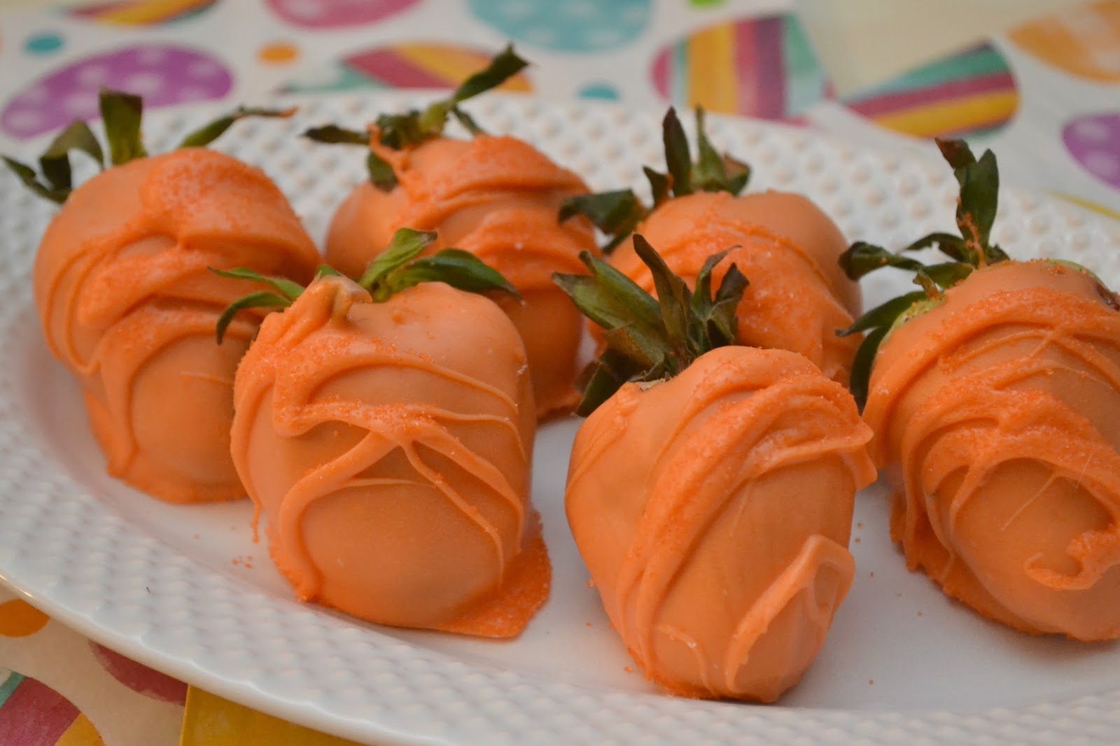 Easter Carrot Chocolate Covered Strawberries Building Our Story