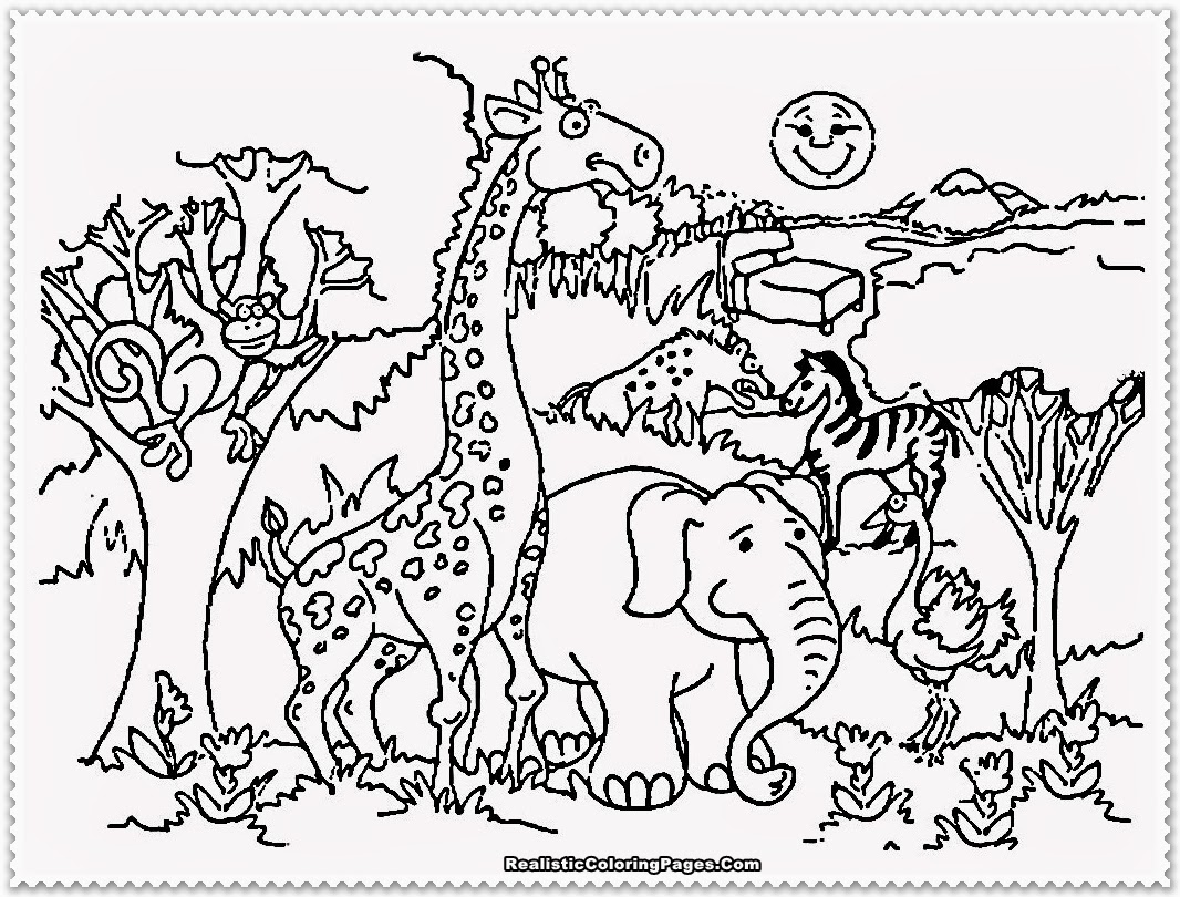 zoo animals coloring pages - photo #2