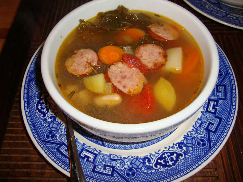 Live from Voorheesville Kale and White Bean Soup with Kielbasa