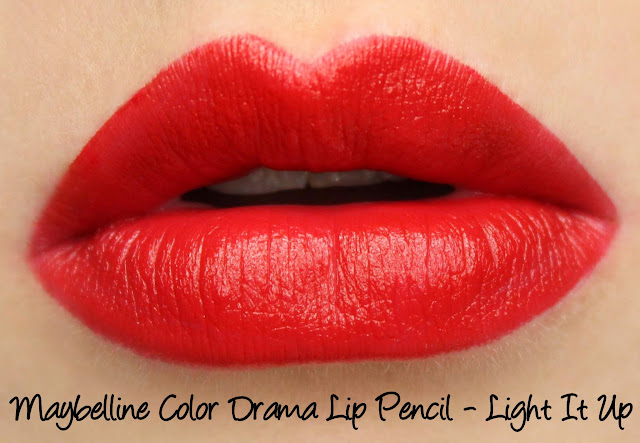 Maybelline Color Drama Lip Pencils - Light It Up Swatches & Review