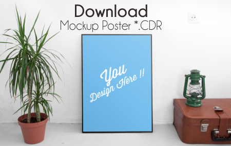 Download Download 7 Mockup Poster File CDR Gratis | Jago Desain