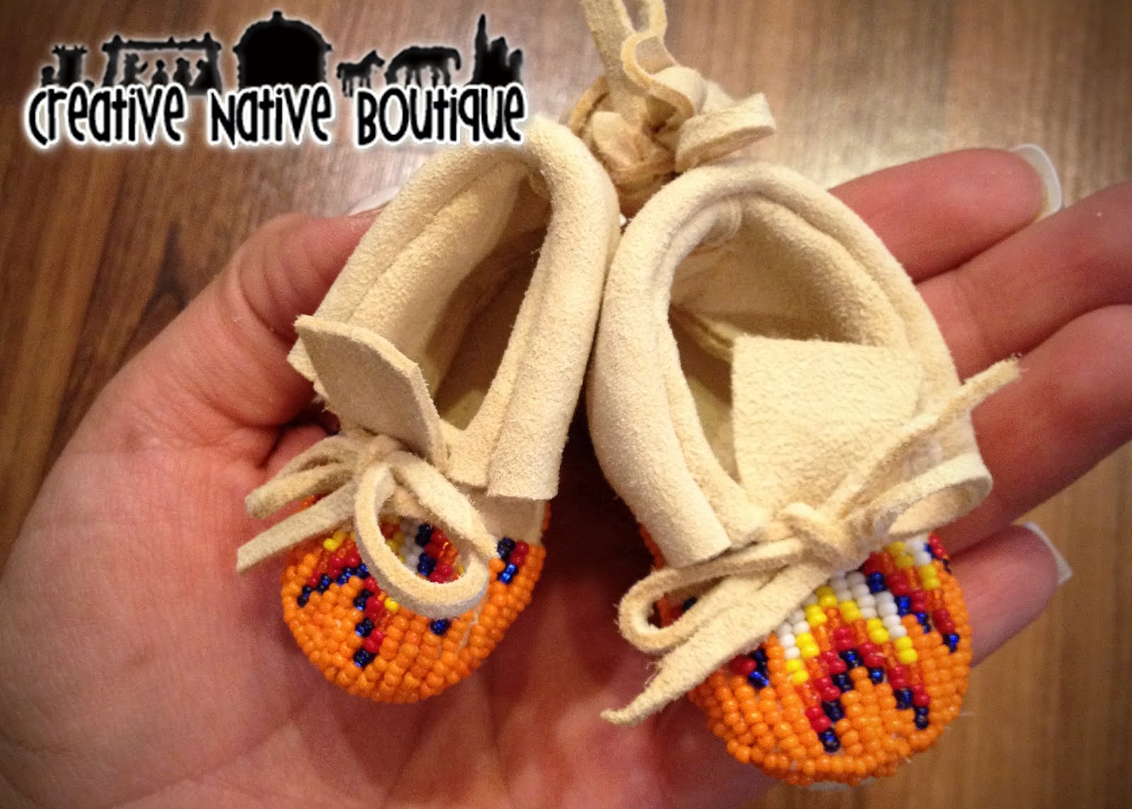 Creative Native Boutique A Mini & 2 Babysize moccasins...
