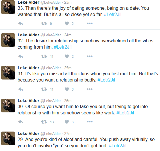 'If A Relationship Is Not Going To Work, You Somehow Know' - Leke Alder Writes Powerful Letter To Jil (Women)