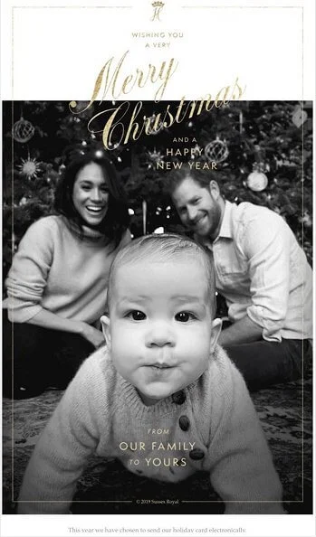 The Duke and Duchess with their 7-month-old son, Archie Harrison Mountbatten-Windsor. Prince Harry and Meghan Markle