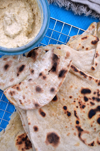 Unleavened flatbreads flavoured with garlic and chilli. Cooked on a griddle. Perfect for dipping or enjoying with a curry.