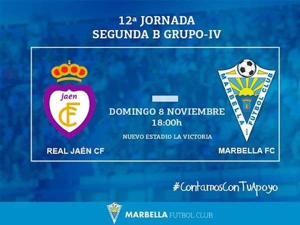 El Real Jaén - Marbella FC, el domingo 8 de Noviembre a las 18:00 horas