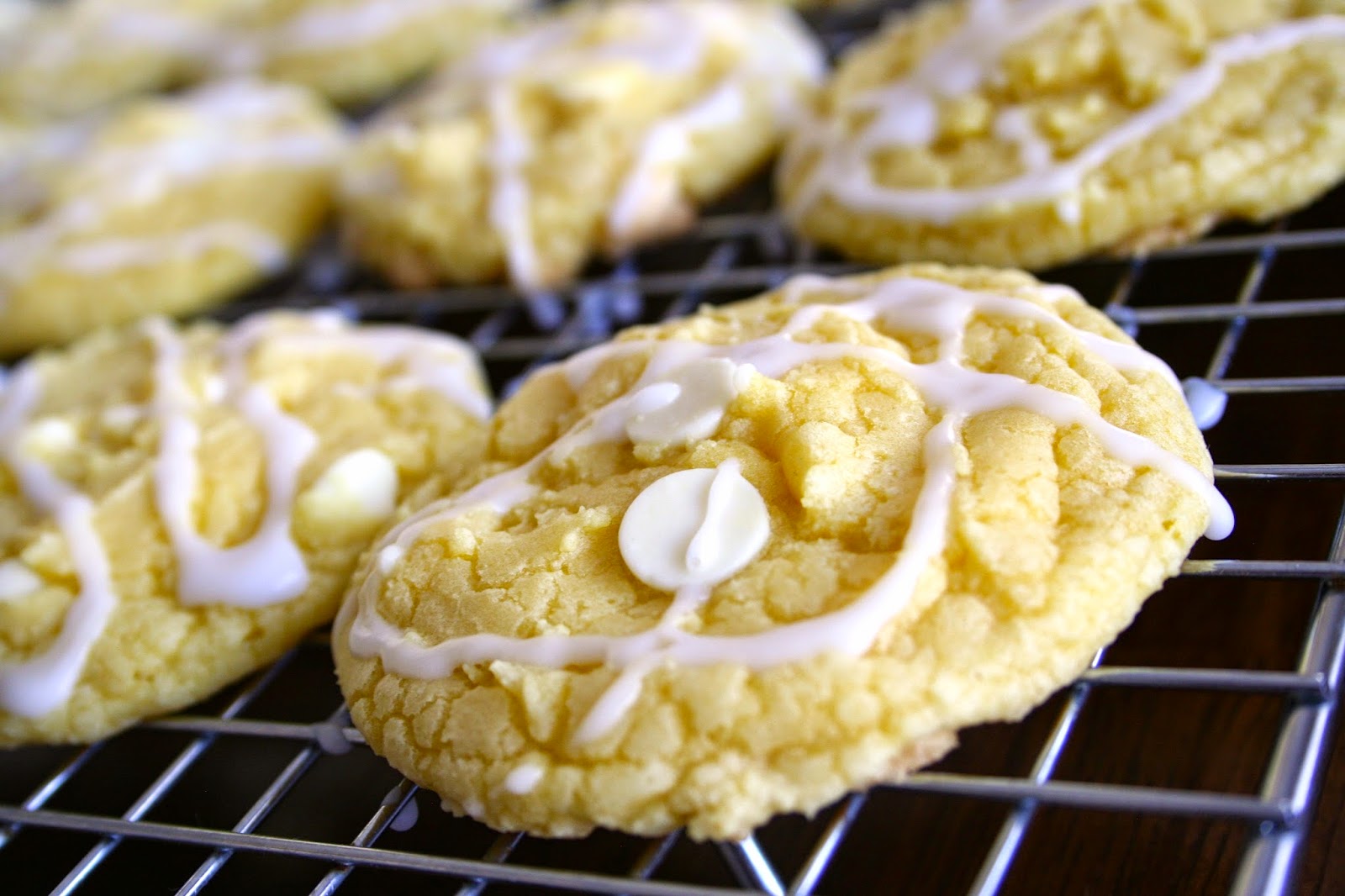 Iced Lemon Cake Mix Cookies