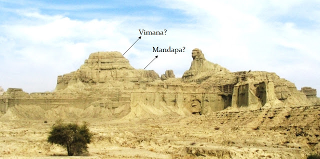 A temple-like structure adjoining the Balochistan Sphinx