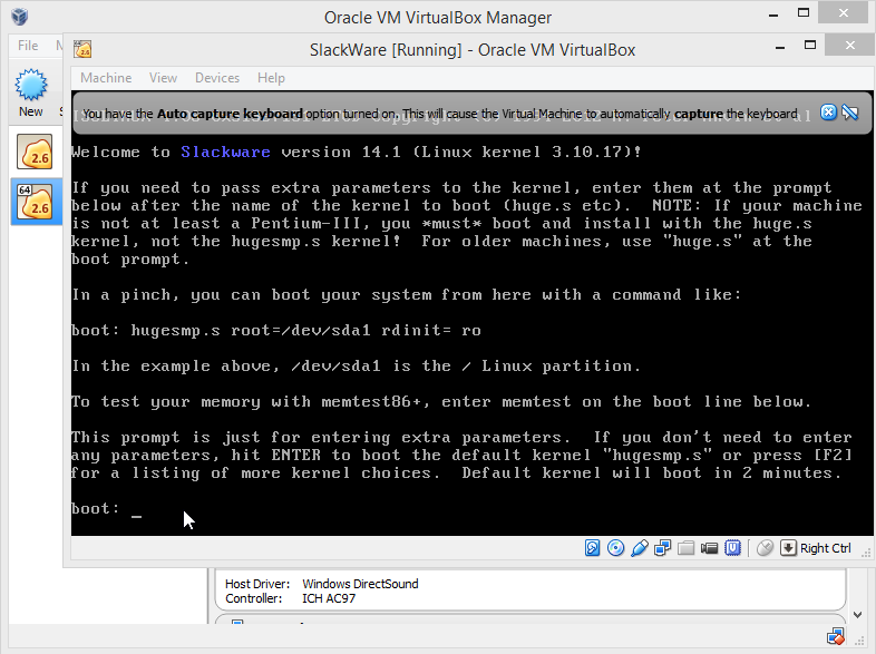 tentang komputer dan jaringan: cara menginstal slackware di virtualbox