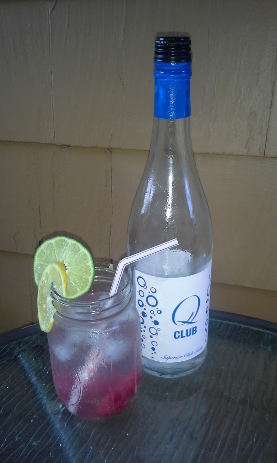 Corn in the USA CornFree Raspberry Lime Rickey with Q Club Soda