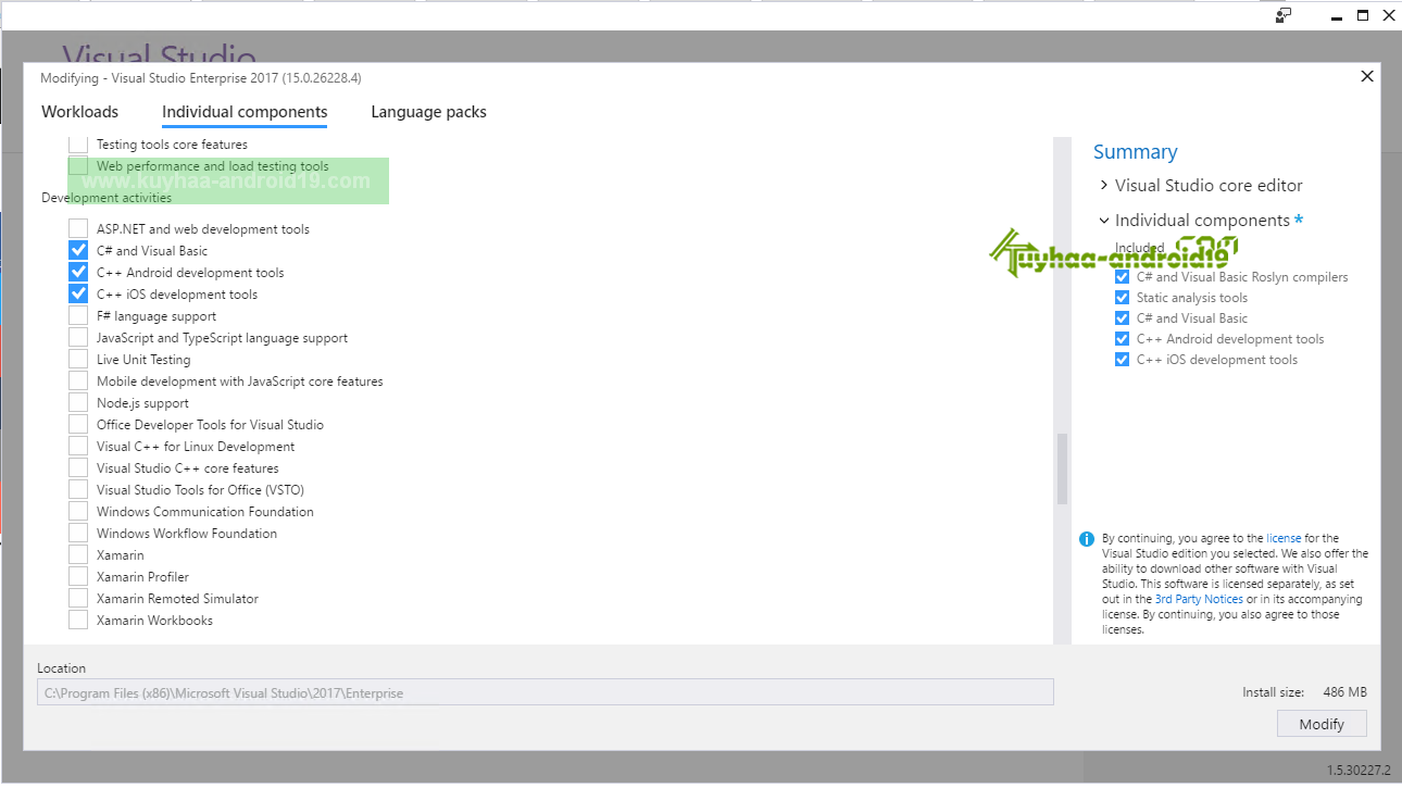 Visual studio enterprise. Visual studio testing tools core features. visual development tools;.