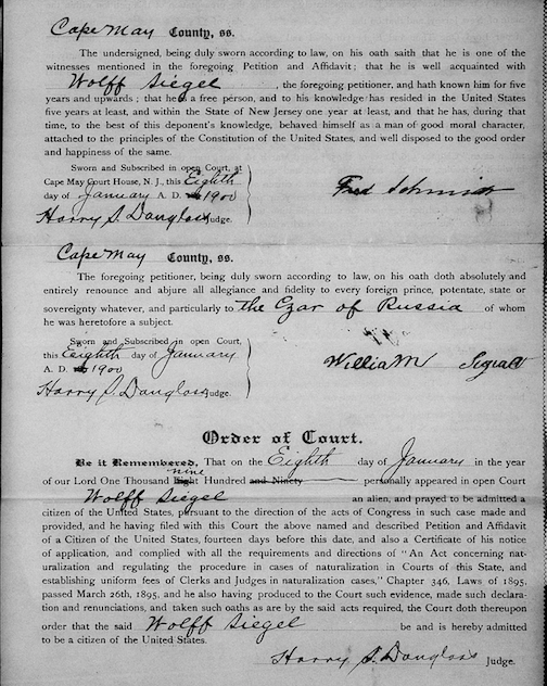 A Jewish Genealogy Journey Finding New Jersey County Naturalization