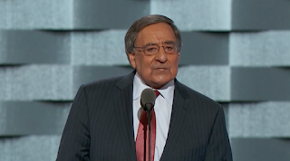 Former CIA Director Leon Panetta Prompts 'No More War' Protests At Democratic National Convention 