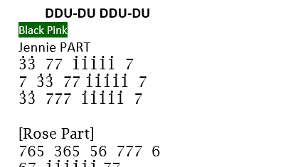 Not Angka Pianika Lagu Blackpink Ddu Du Ddu Du Not Lagu Lengkap